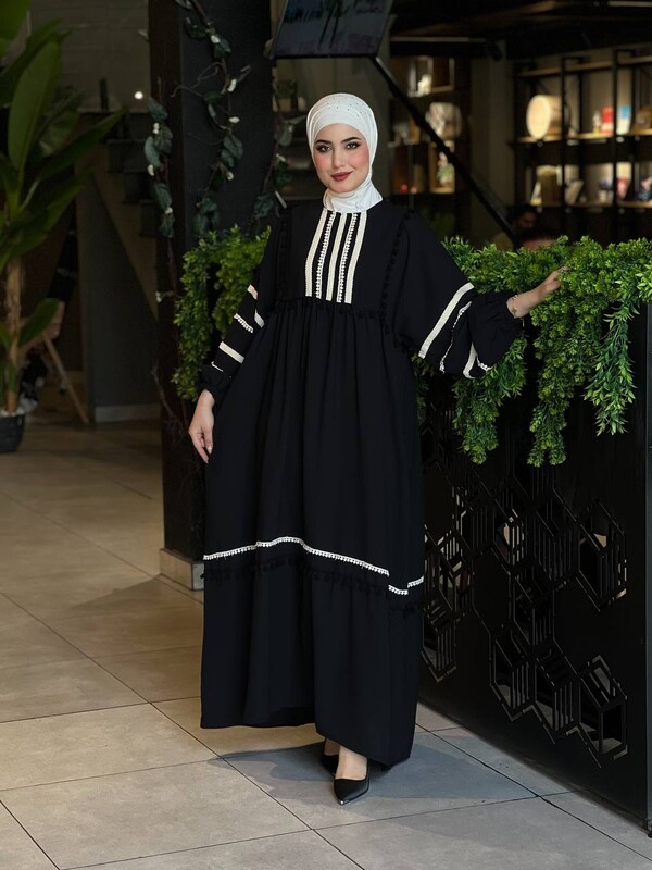 EFSUN MODA - 0681-25M- 1 فستان - اسود 