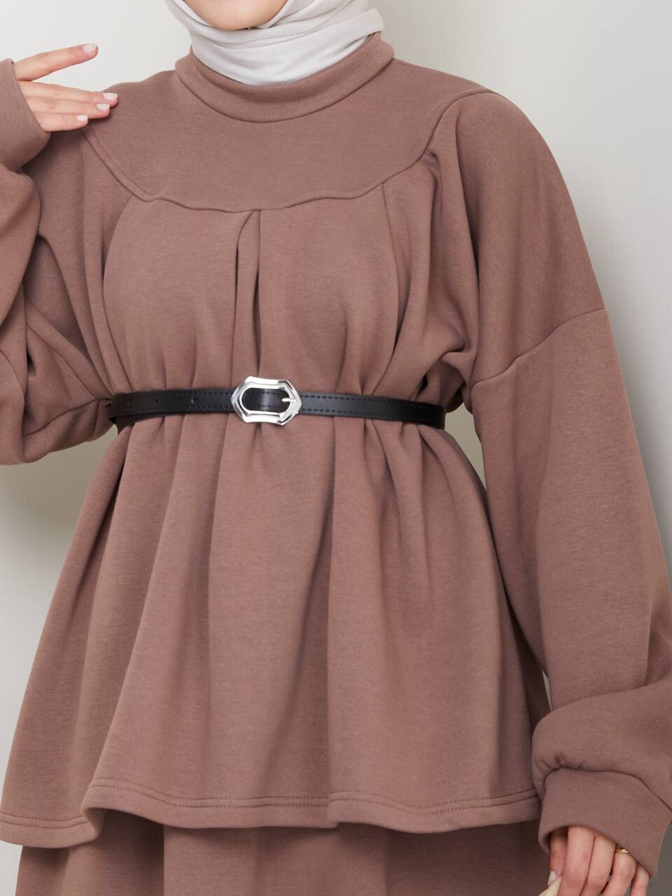 FOR YOU MODA - 0917-49N-4 طقم قطعتين - جوزي فاتح (1)