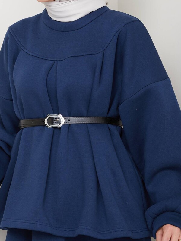 FOR YOU MODA - 0917-49N-5 طقم قطعتين - نيلي (1)