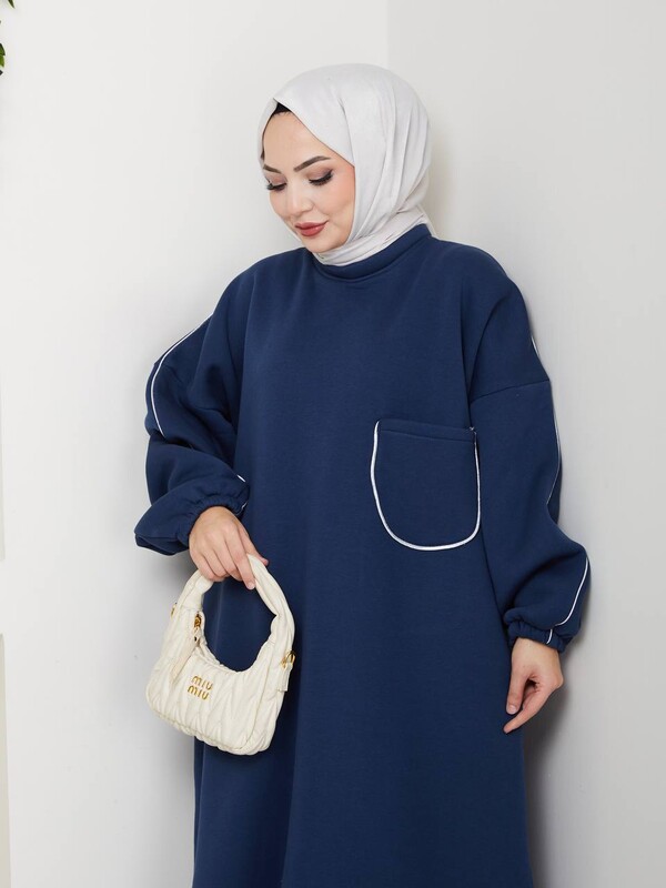 FOR YOU MODA - 0922-5F-4 طقم قطعتين - نيلي (1)