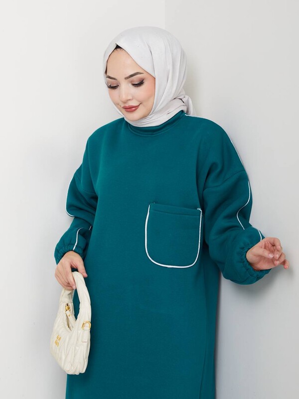 FOR YOU MODA - 0922-5F-3 طقم قطعتين - تركوازي (1)