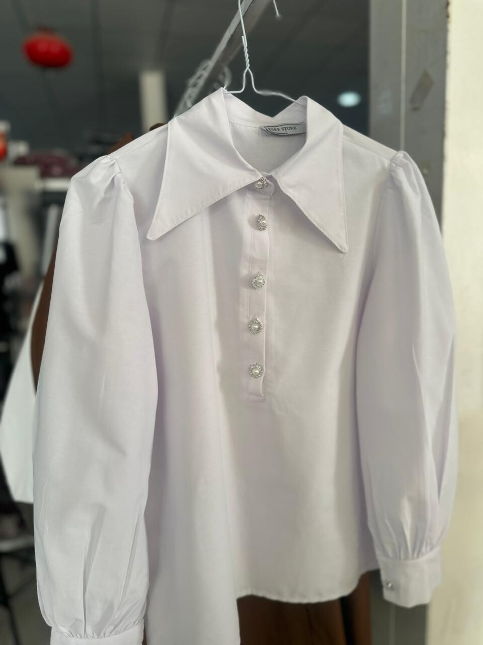 FOR YOU MODA - 1181-53A- قميص ابيض 1 FOR YOU MODA - 1181-53A- قميص ابيض 1