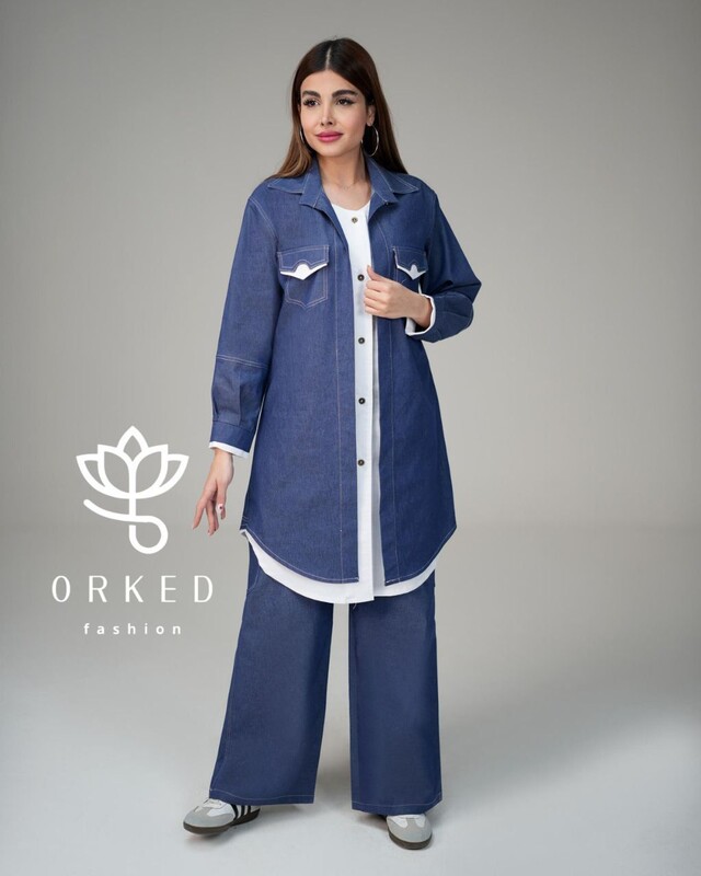 FOR YOU MODA - 1192-49G-1 سوت بنطرون -جينز 