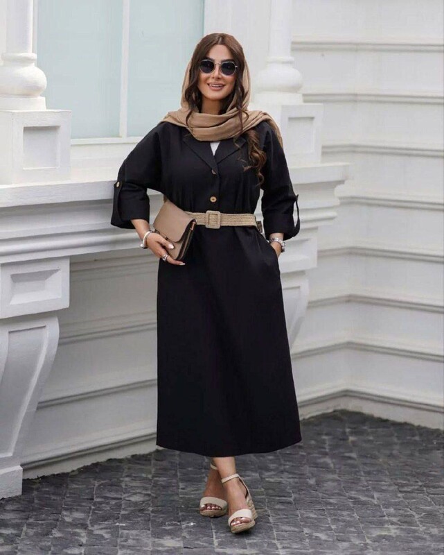 FOR YOU MODA - 1198-54O-1 فستان-اسود 