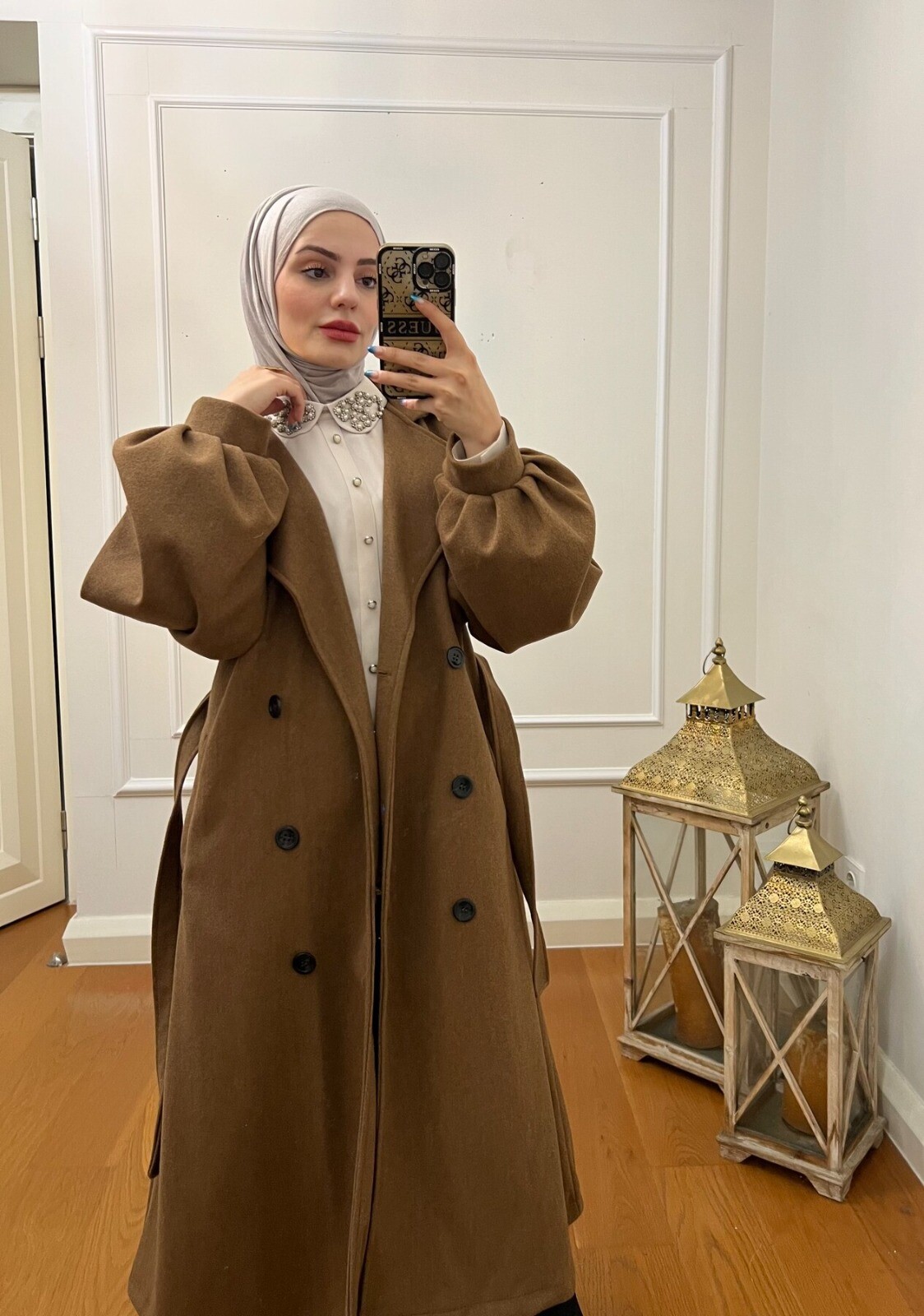 FOR YOU MODA - 1207-49Y-5 كوت جوخ ردن بالون - جوزي 