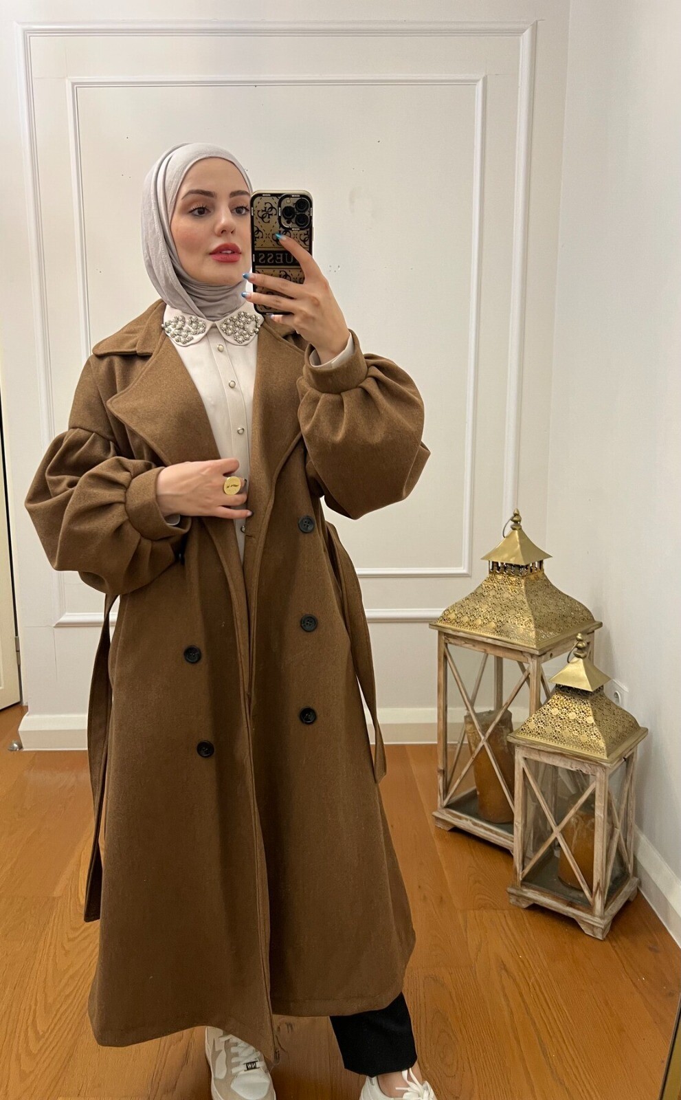 FOR YOU MODA - 1207-49Y-5 كوت جوخ ردن بالون - جوزي (1)