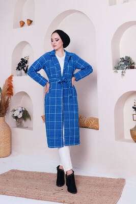 UMS - 12580-1T-6 كوت كاروهات ازرق 