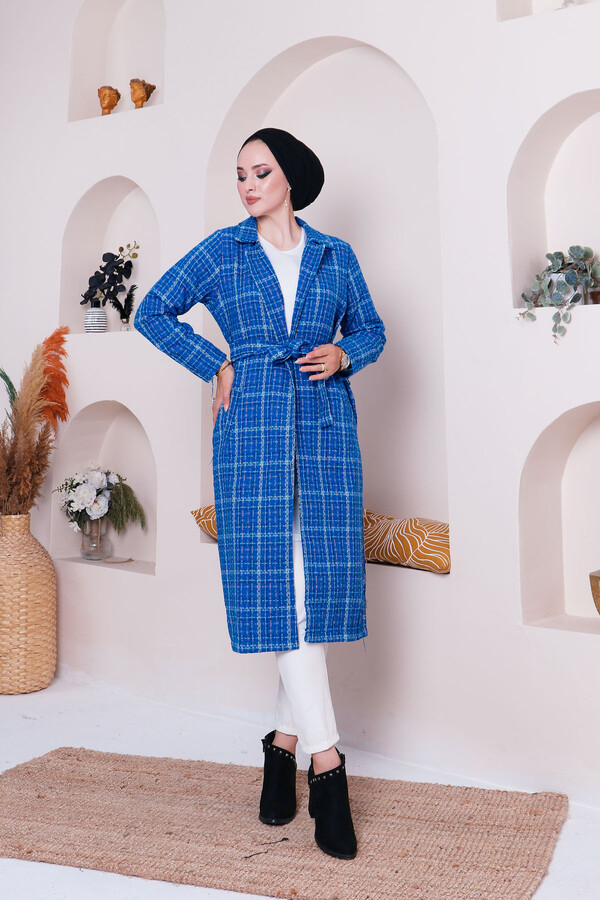 12580-1T-6 كوت كاروهات ازرق - Thumbnail