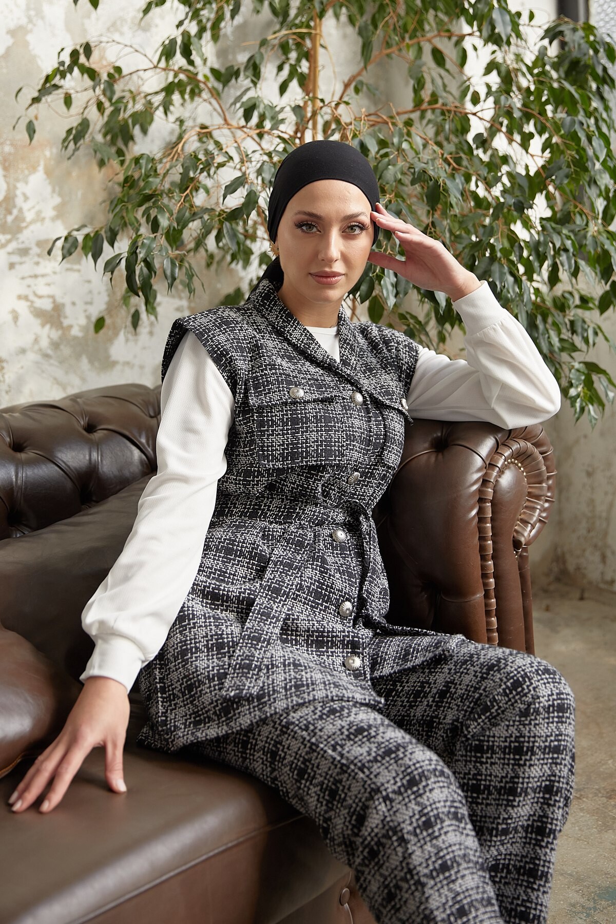 FOR YOU MODA - 12873-33Y-1 طقم ثلاث قطع اسود