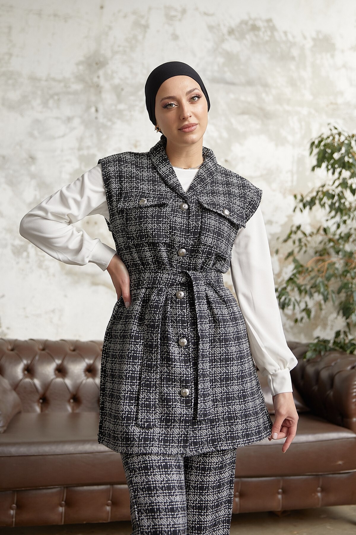 12873-33Y-1 طقم ثلاث قطع اسود - Thumbnail