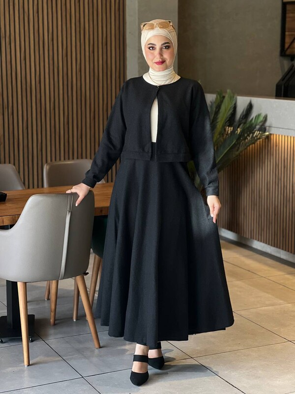 BENG - 1555-71E-1 طقم قطعتين - اسود