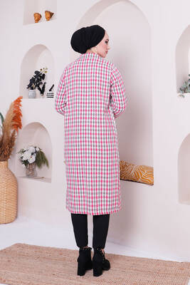 UMS - 17850-89P-4 كوت وردي كاروهات مع حزام (1)