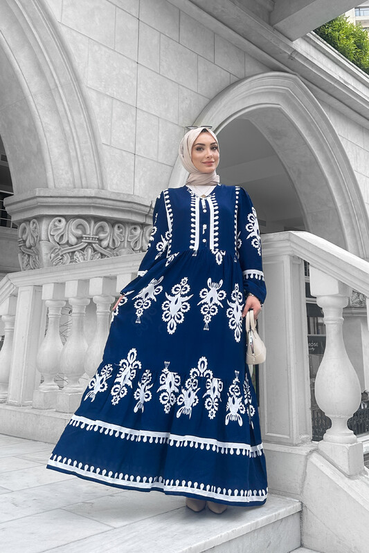 UMS - 1991-18M-4 نيلي وابيض