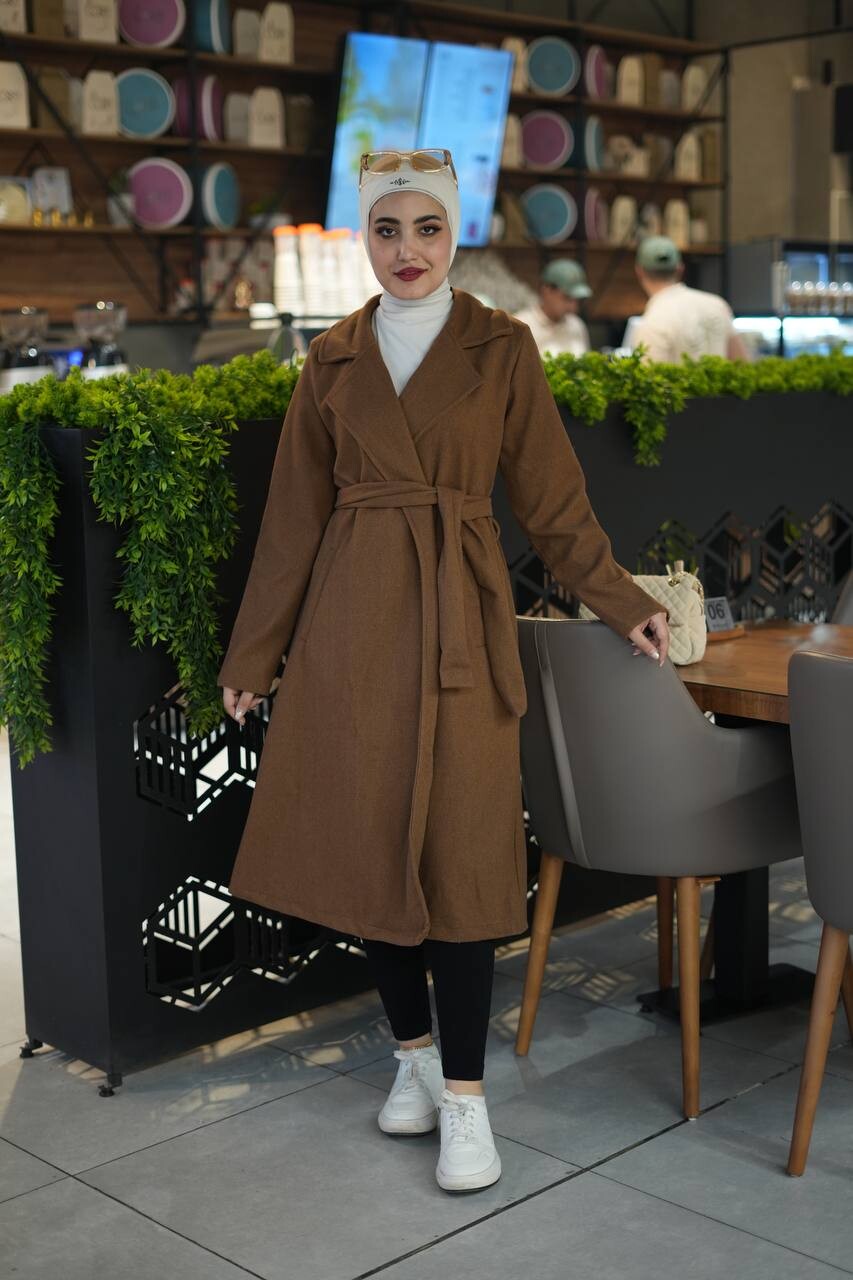 20053-21V-12 كوت جوخ سادة - جوزي طوخ - Thumbnail