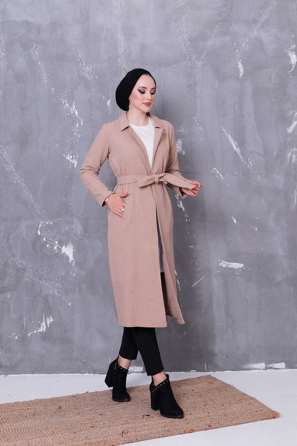 2006-3-77S كوت بيج مع حزام - Thumbnail