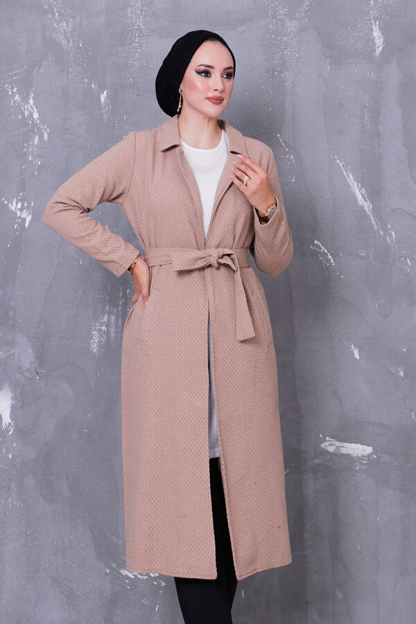 2006-3-77S كوت بيج مع حزام - Thumbnail