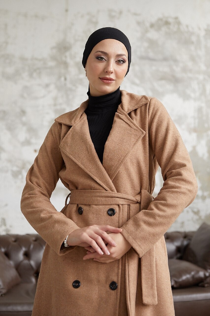 20069-49R-8 كوت جوخ سادة - جوزي فاتح - Thumbnail