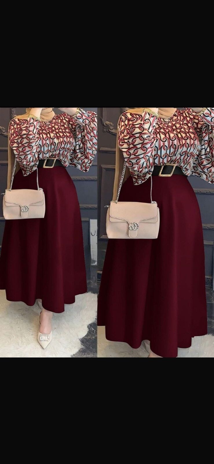 FOR YOU MODA - 2009-31A-سوت تنوره احمر 2