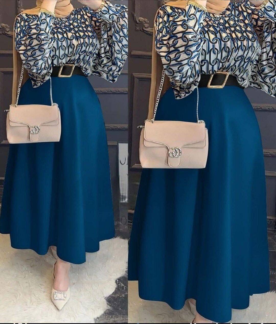 FOR YOU MODA - 2009-31A-سوت تنورة ازرك 4