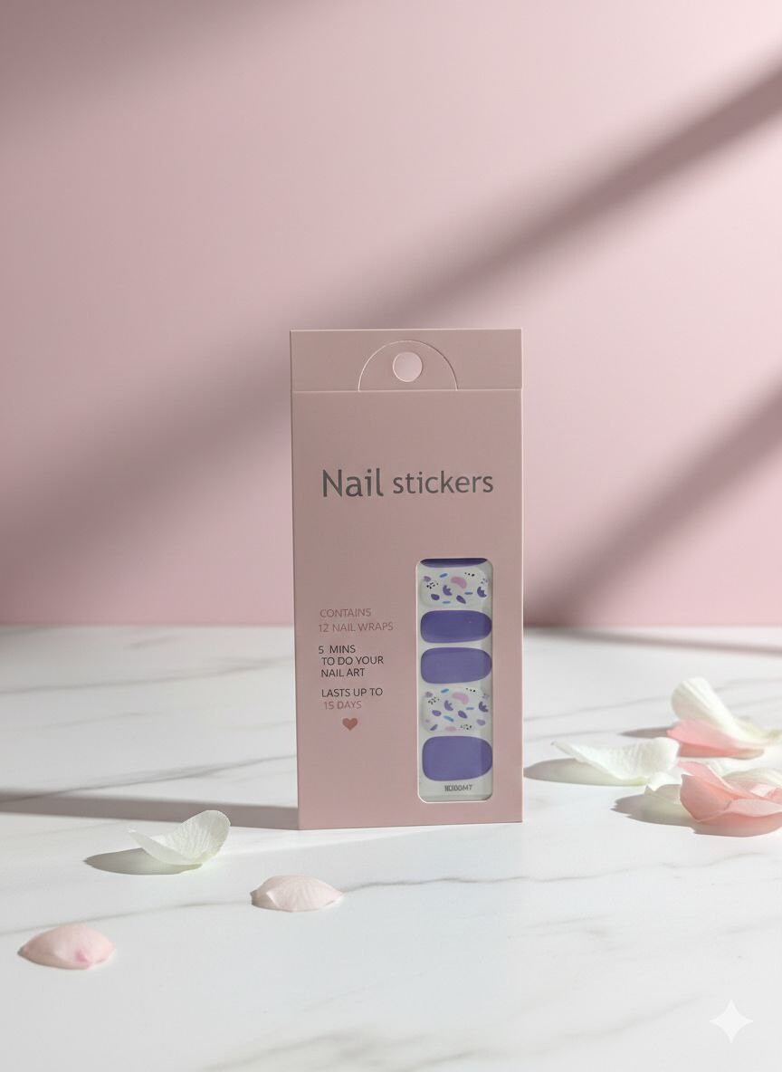 FOR YOU MODA - 2020-A1 لزقات اضافر ملون 