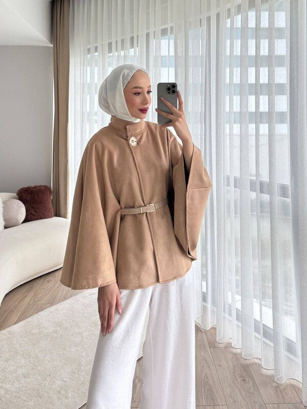 FOR YOU MODA - 2026-51J- جاكيت شاموا بيج 2