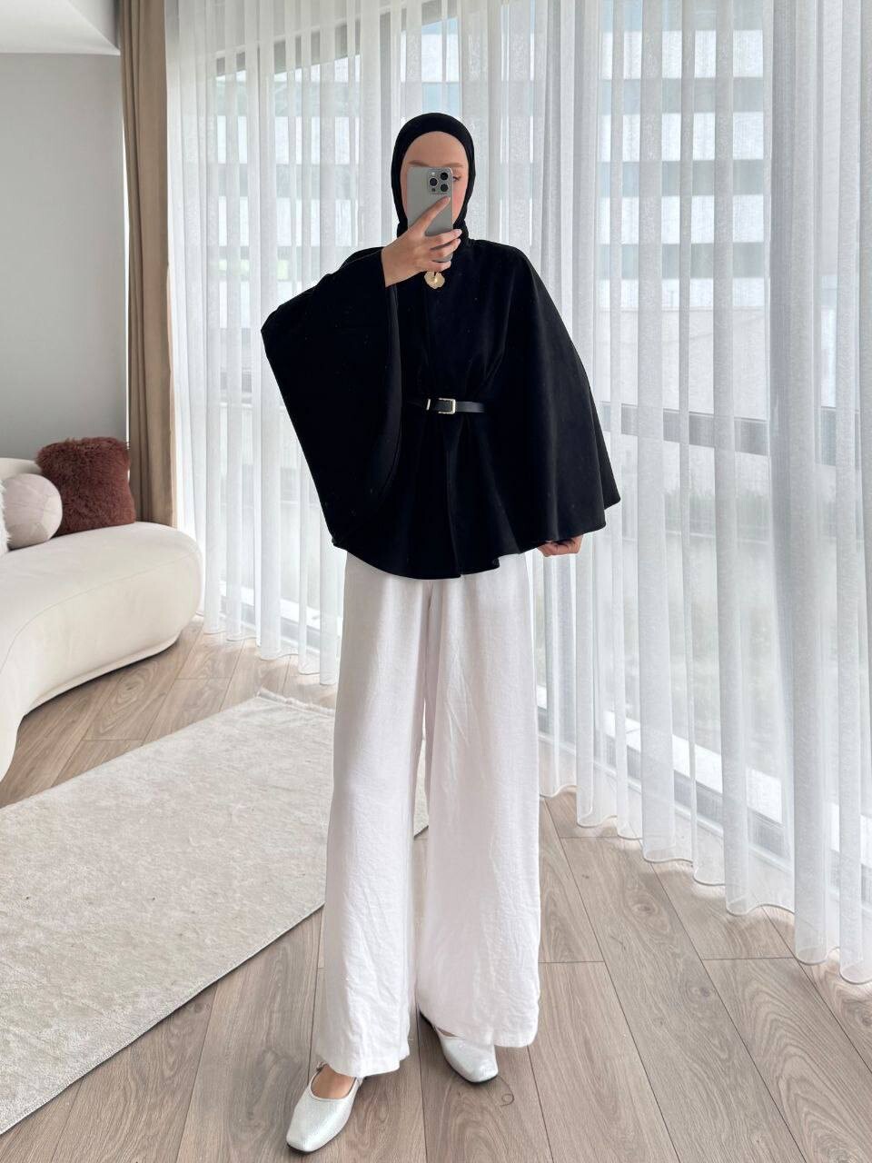 FOR YOU MODA - 2026-51J-جاكيت شاموا اسود 1