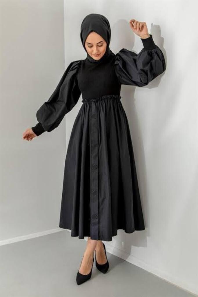 - 2051-2U-1 فستان - اسود  - 2051-2U-1 فستان - اسود