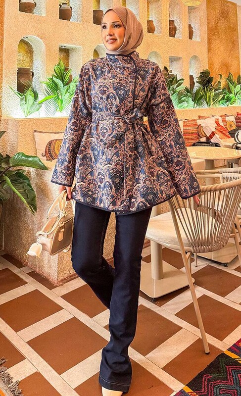 modapr - 21186-9L-1 جاكيت - بيج ازرق (1)