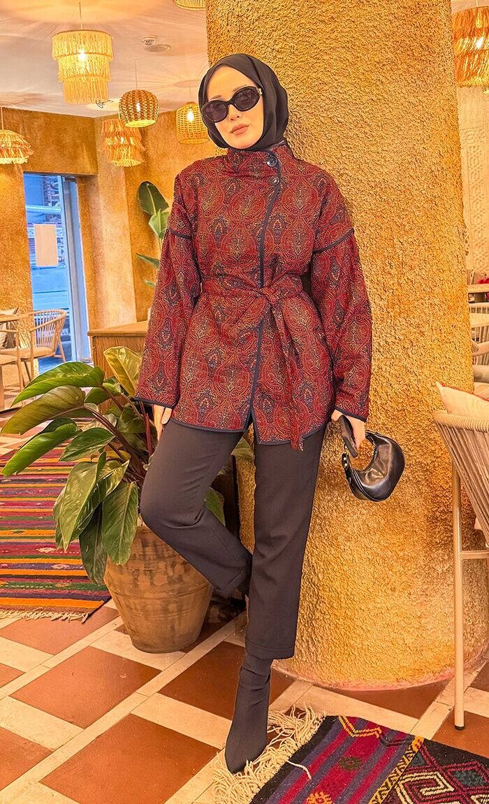 modapr - 21186-9L-2 جاكيت - احمر نيلي (1)