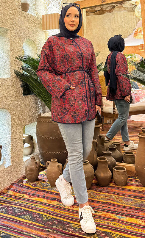 modapr - 21197-21L-2 جاكيت - احمر نيلي (1)