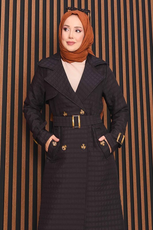 FOR YOU MODA - 21216-53G-1 ترانش كوت - اسود 