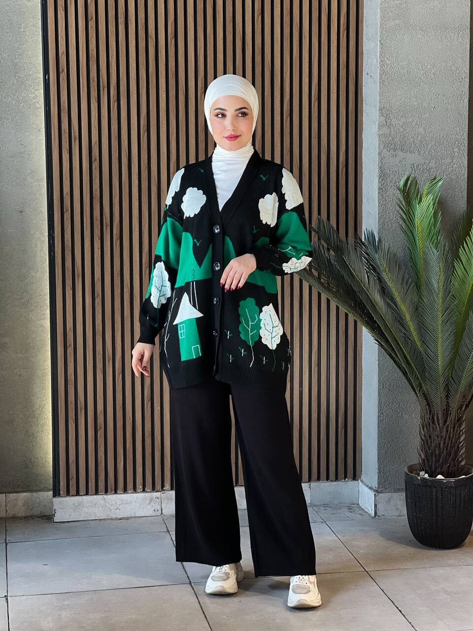 23008-PX5-1 طقم قطعتين - اسود - Thumbnail