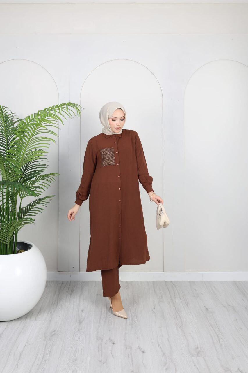 FOR YOU MODA - 2546-43G-2 سوت قطعتين بنطرون-جوزي