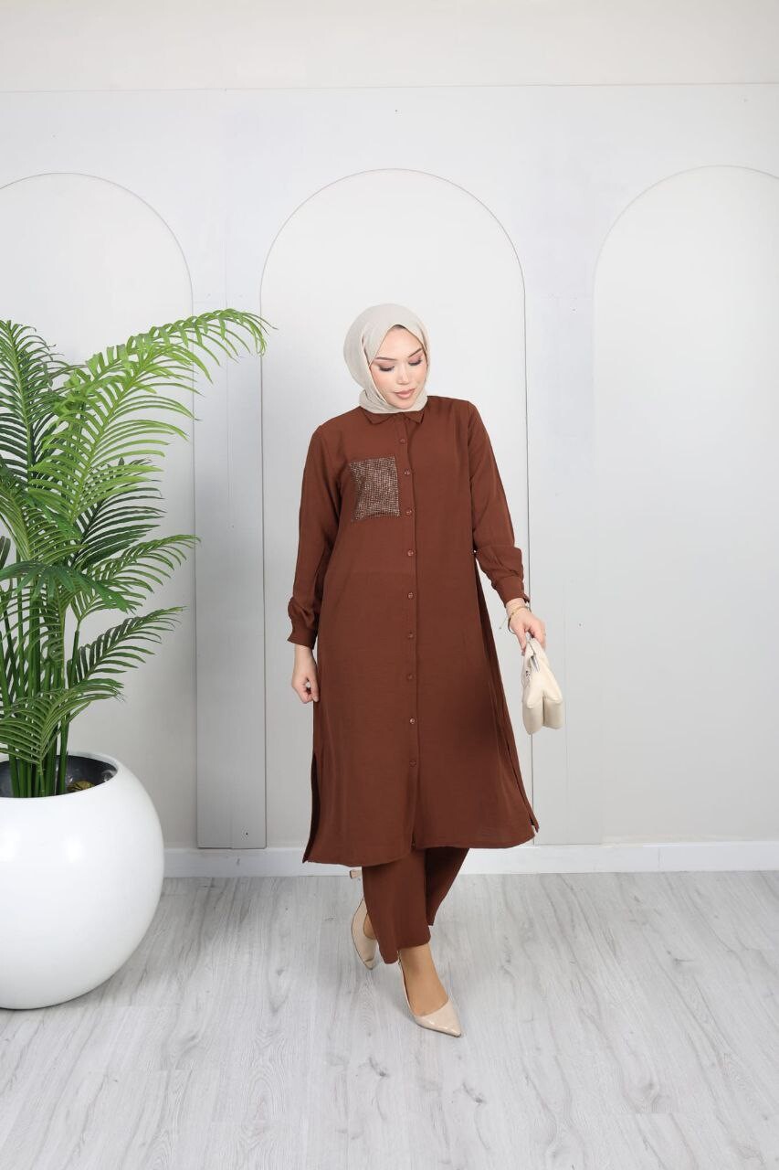 FOR YOU MODA - 2546-43G-2 سوت قطعتين بنطرون-جوزي (1)