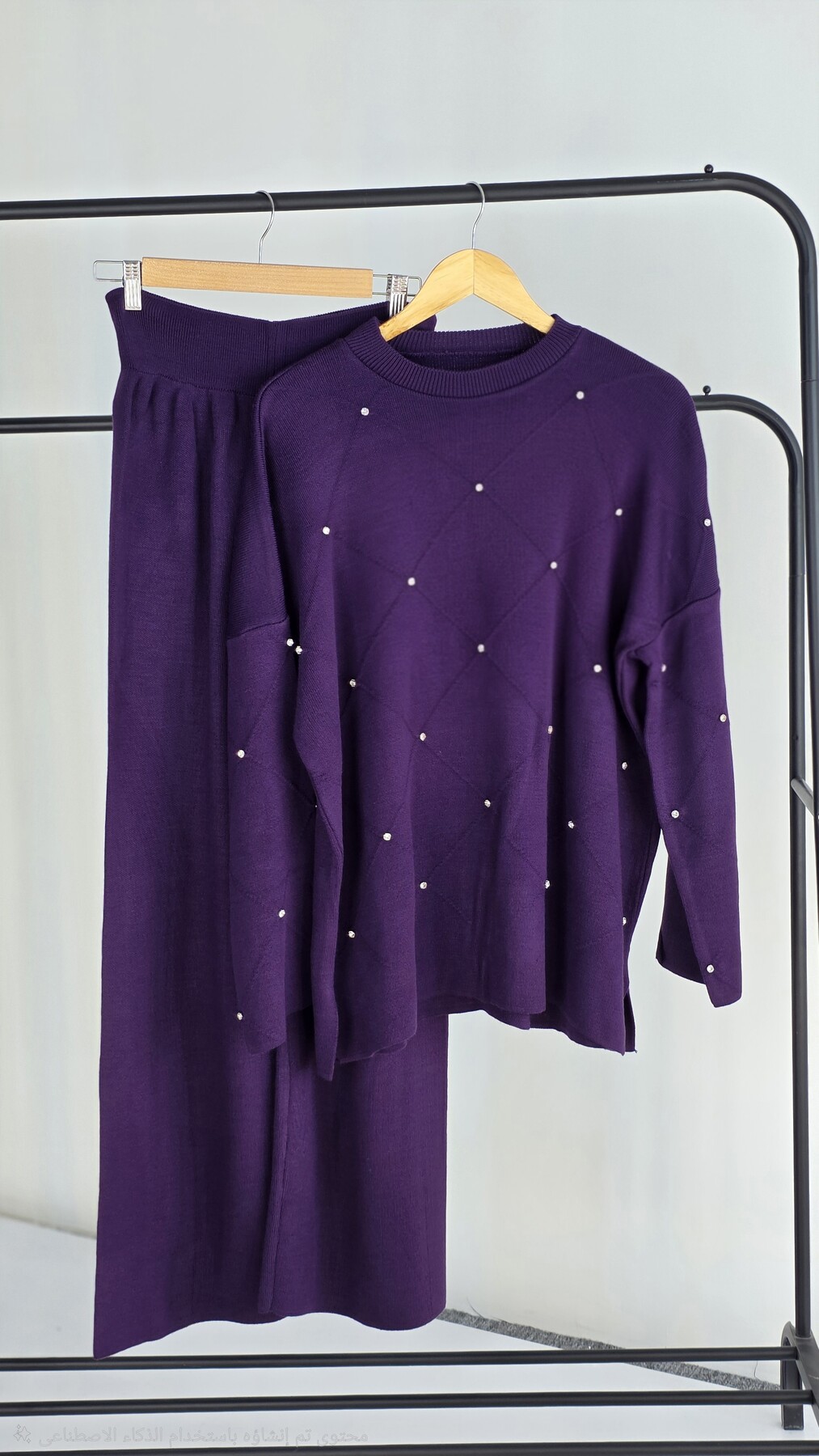 FOR YOU MODA - 3210-57F-5سوت تريكو -بنفسجي 