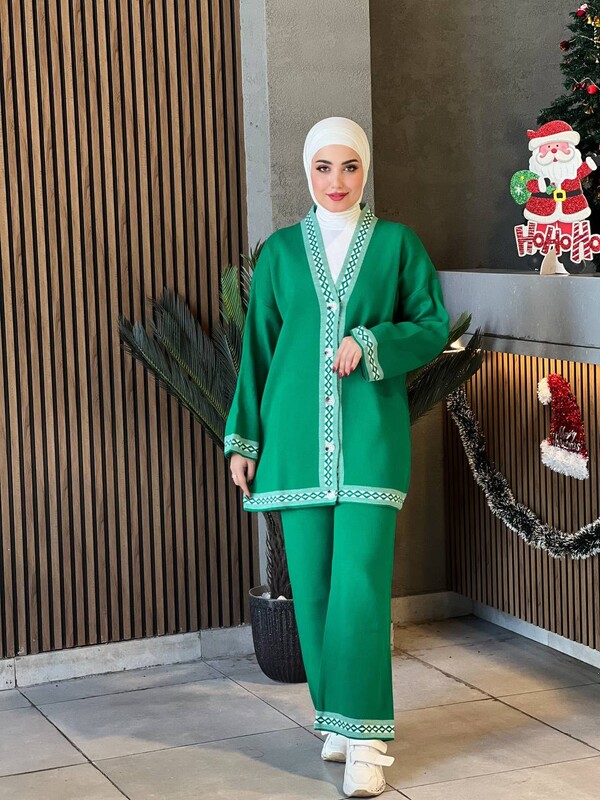 TC - 3214-1Y-6 طقم قطعتينن - اخضر