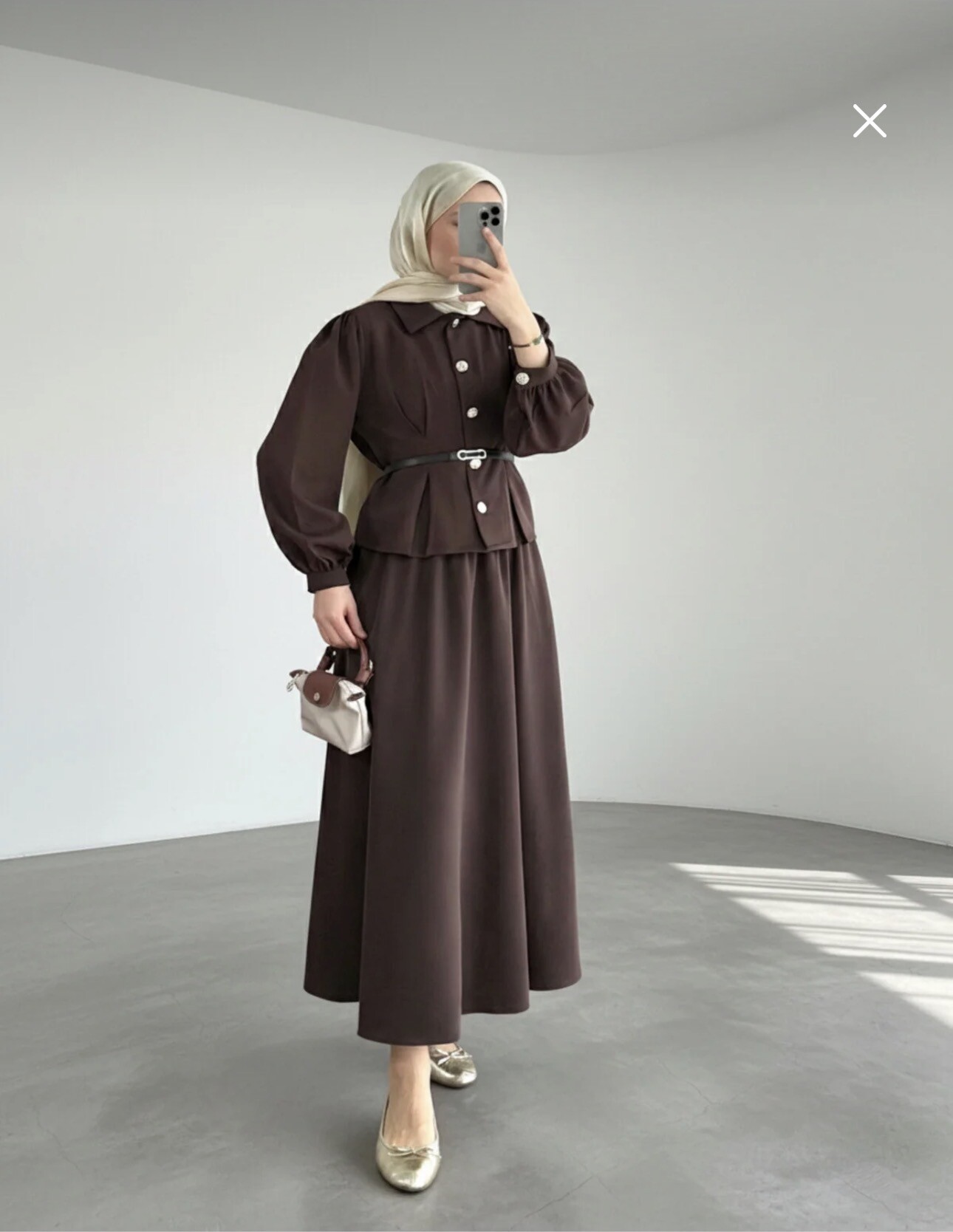 FOR YOU MODA - 3317-53G-سوت قطعتين تنوره- جوزي 2