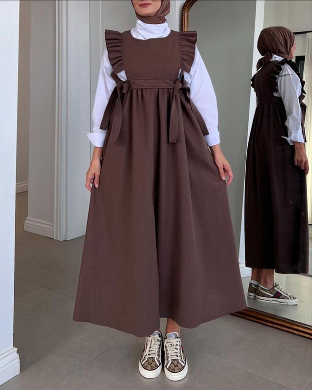 FOR YOU MODA - 44096-73X-5 صدرية جوخ لون- جوزي طوخ (1)