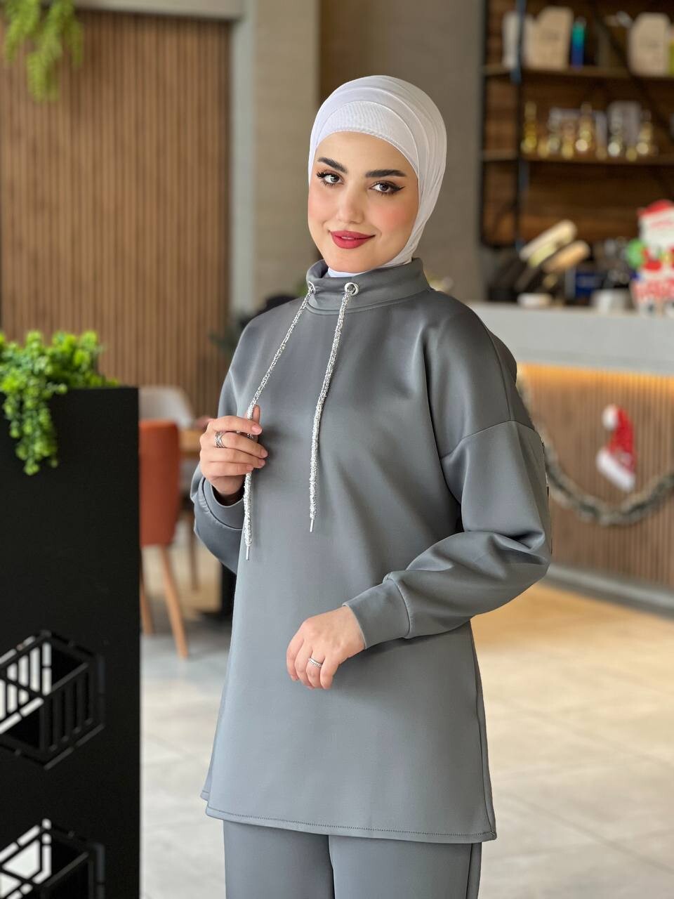 44130-41P-3 طقم قطعتين- رصاصي - Thumbnail