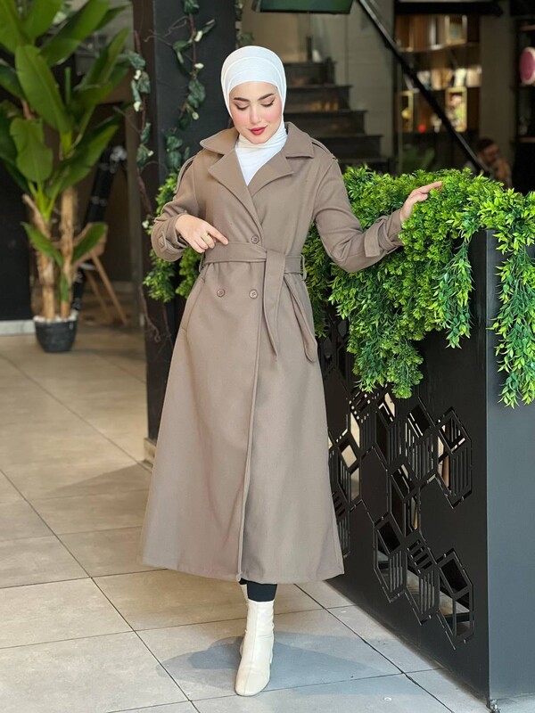 FOR YOU MODA - 44136-65T- 2 كوت جوخ - قهوائي 