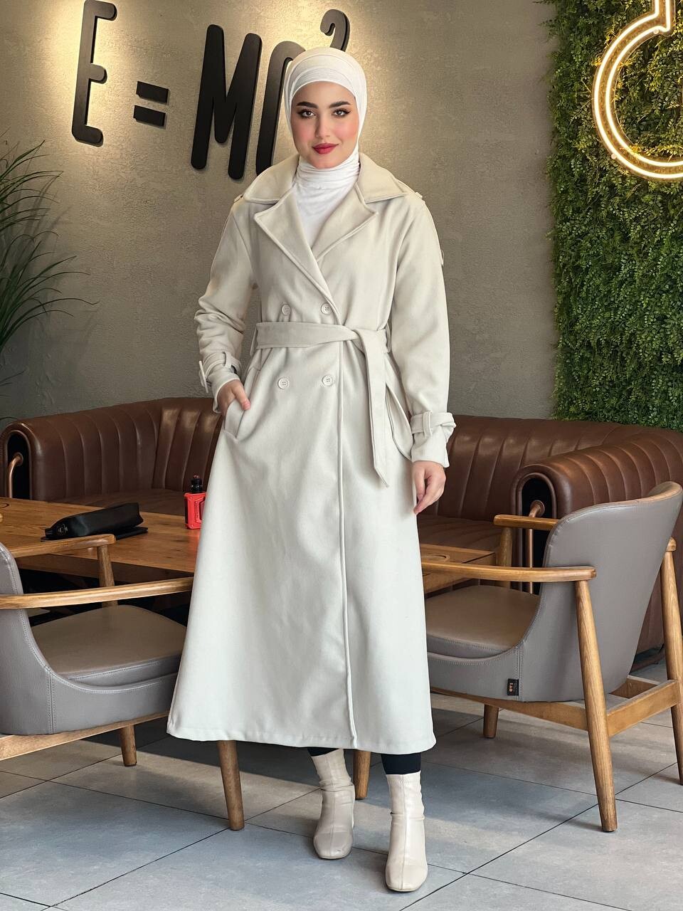 44136-65T-1 كوت جوخ - اف وايت - Thumbnail