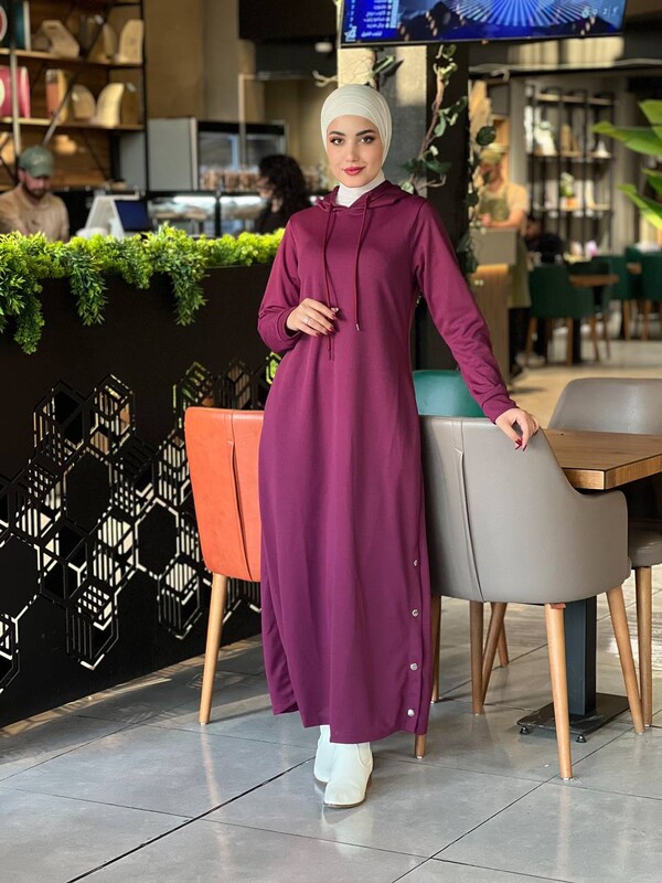 FOR YOU MODA - 4418-17PX-3 فستان - بنفسجي