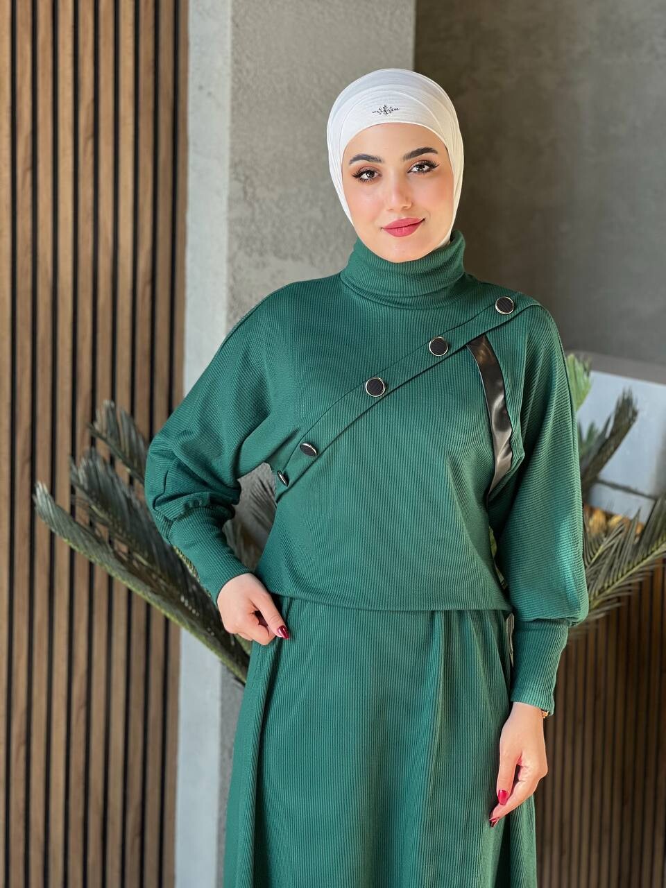 4422-81P-4 طقم قطعتين - اخضر - Thumbnail