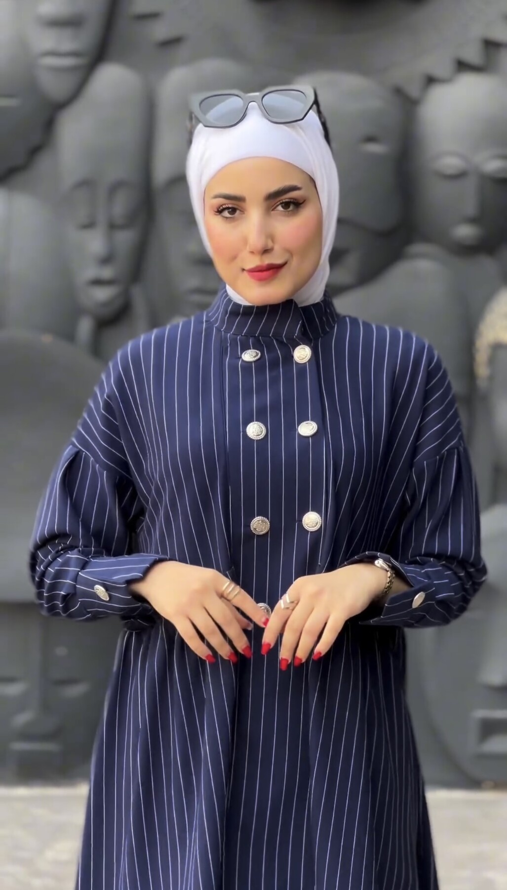 4431-31I-3 طقم قطعتين - نيلي - Thumbnail