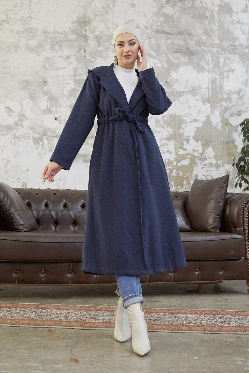 FOR YOU MODA - 4445-89V-3 كوت جوخ - نيلي FOR YOU MODA - 4445-89V-3 كوت جوخ - نيلي