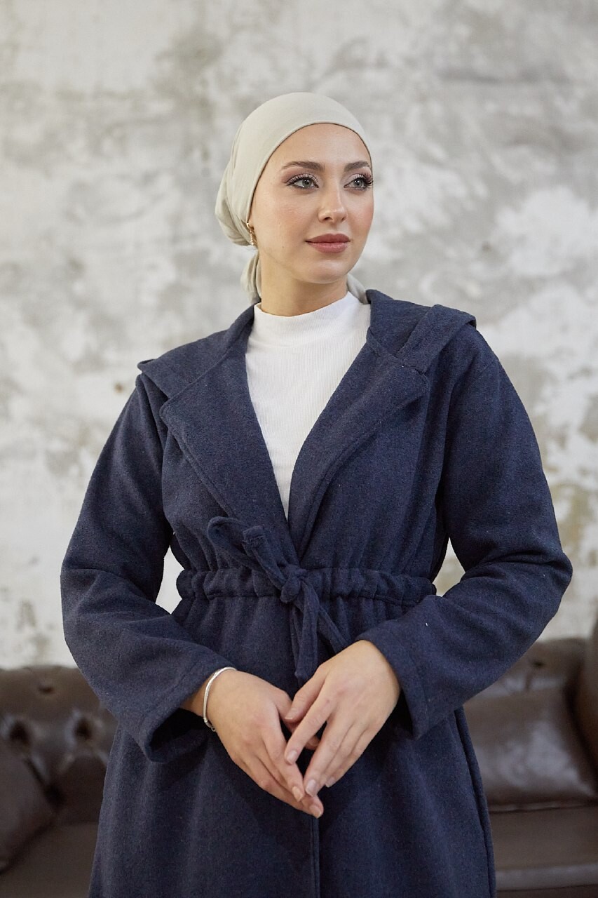 4445-89V-3 كوت جوخ - نيلي - Thumbnail