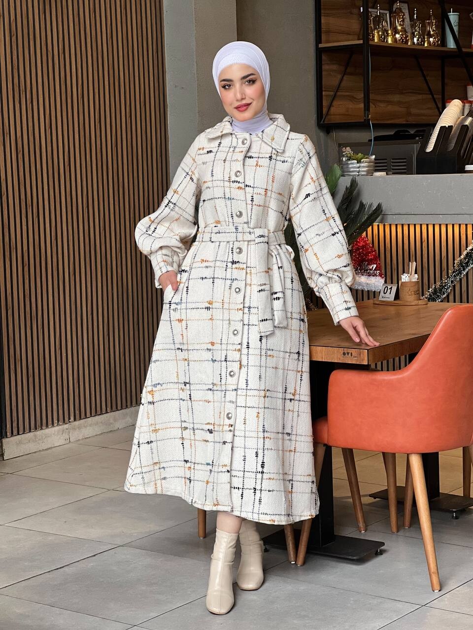 4449-17W- 10 كوت - ابيض اصفر - Thumbnail