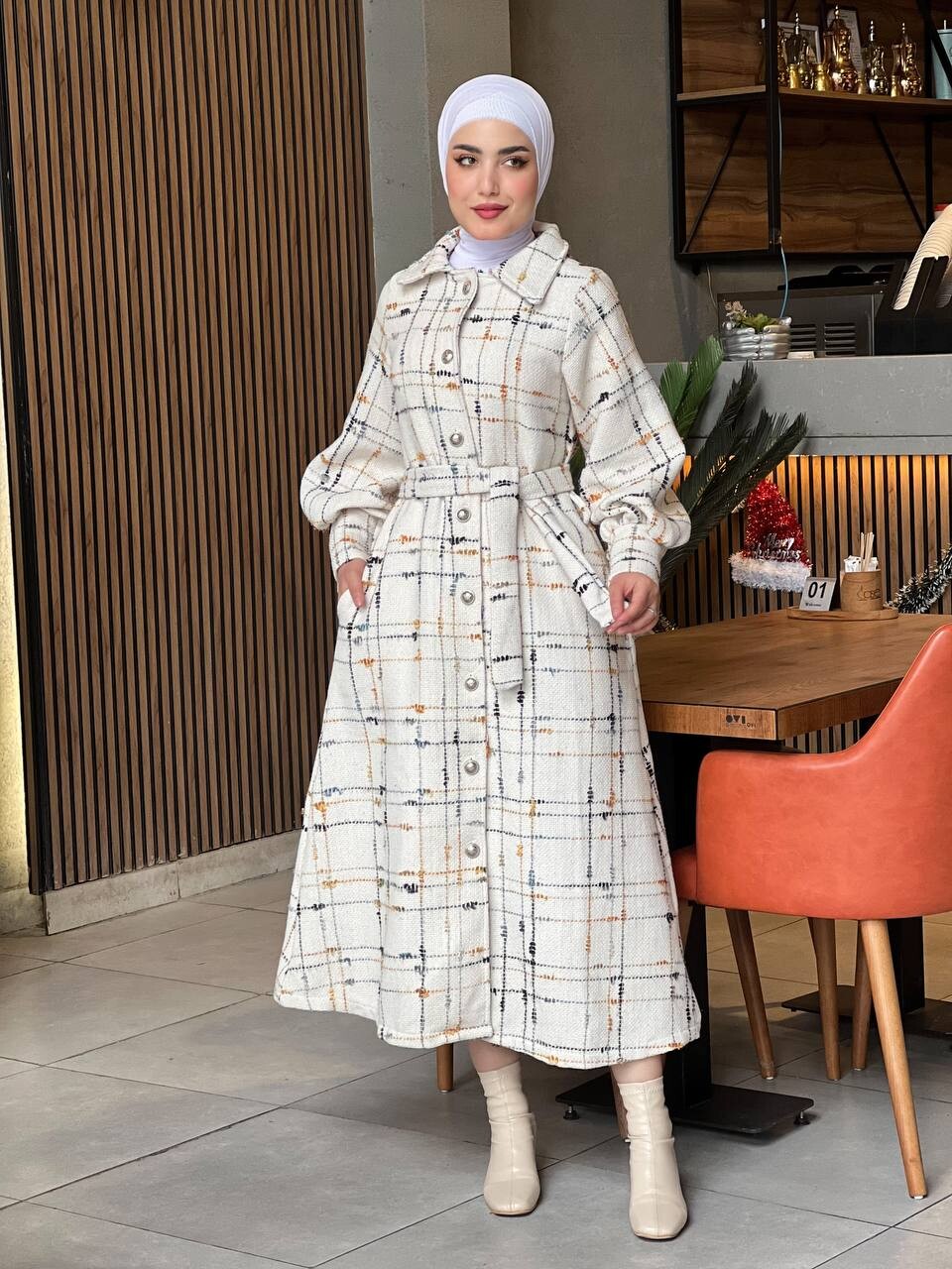 4449-17W- 10 كوت - ابيض اصفر - Thumbnail