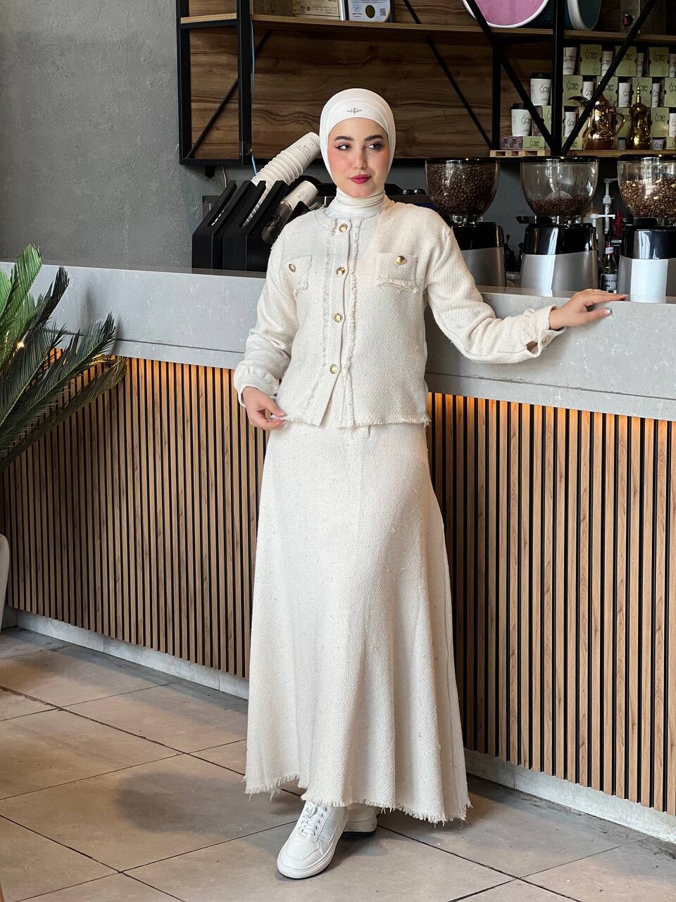 4460-67P-1 طقم شنال - ابيض - Thumbnail