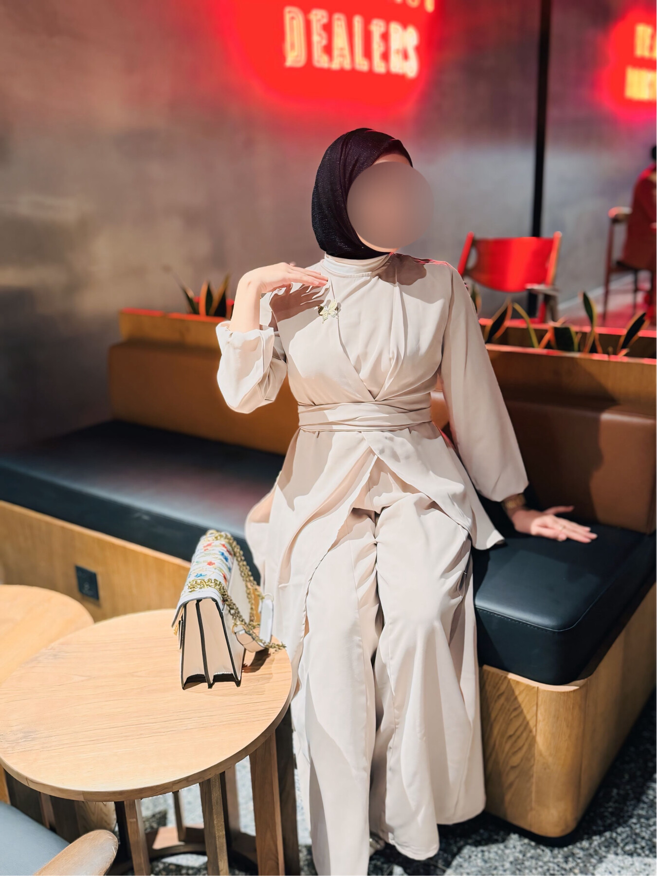 4473-17I-2 طقم قطعتين - بيج - Thumbnail